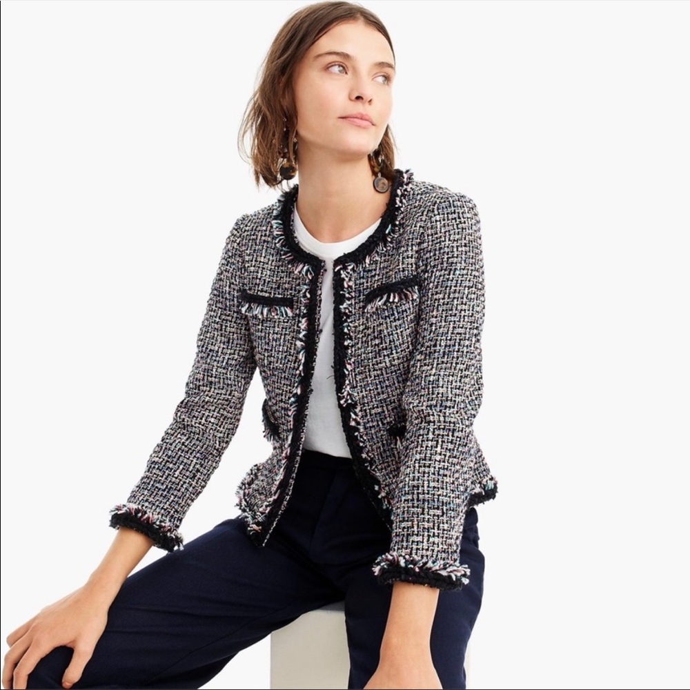 J.Crew Rainbow Tweed Jacket